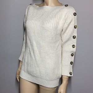 Nasty Gal Knit Button Sweater Top